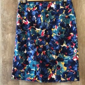 Talbots floral pencil skirt size 4P